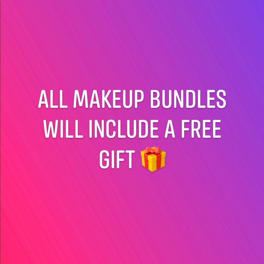 Free gift on all makeup bundles
